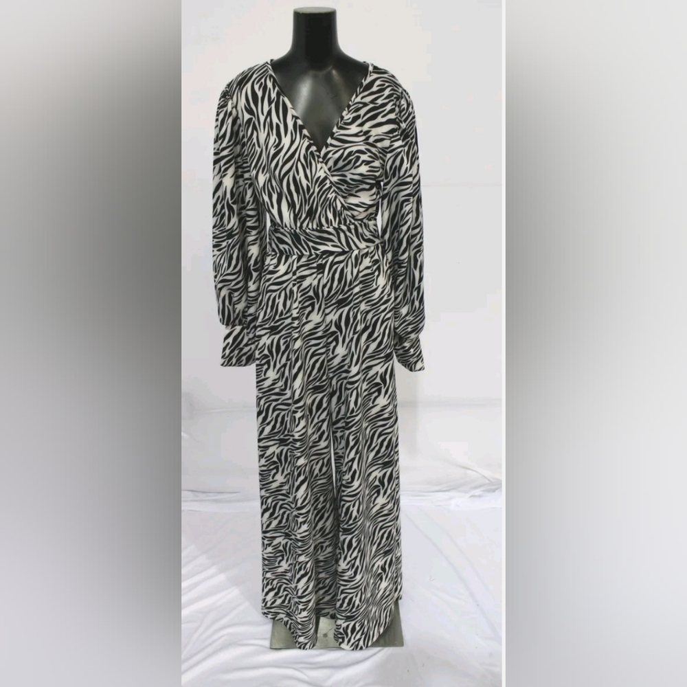 Zebra print jumpsuit